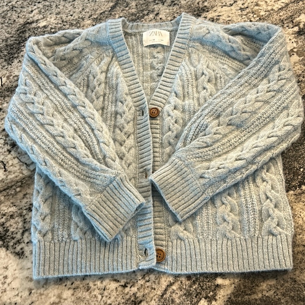 Light blue cardigan
